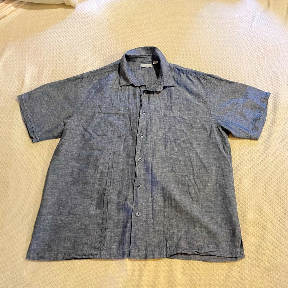 Cafe Luna Linen Cotton Blend Shirt